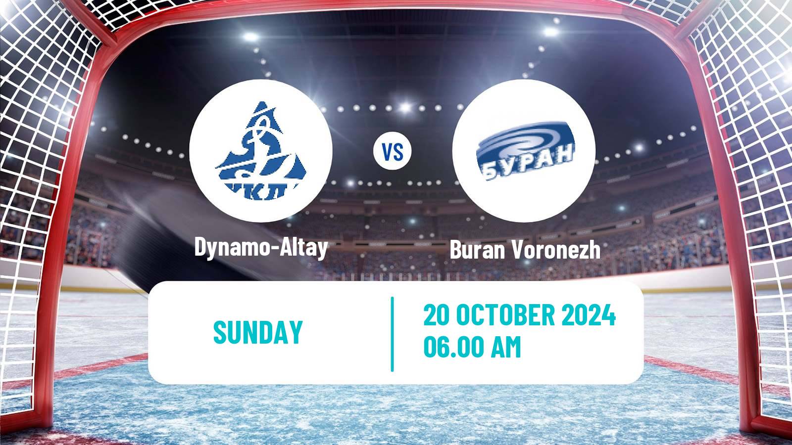 Hockey VHL Dynamo-Altay - Buran Voronezh