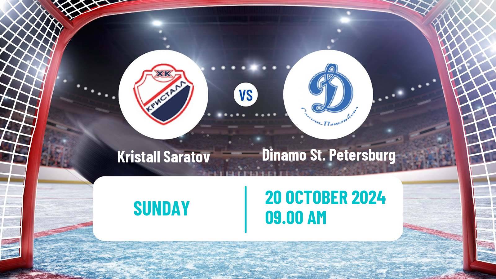 Hockey VHL Kristall Saratov - Dinamo St. Petersburg