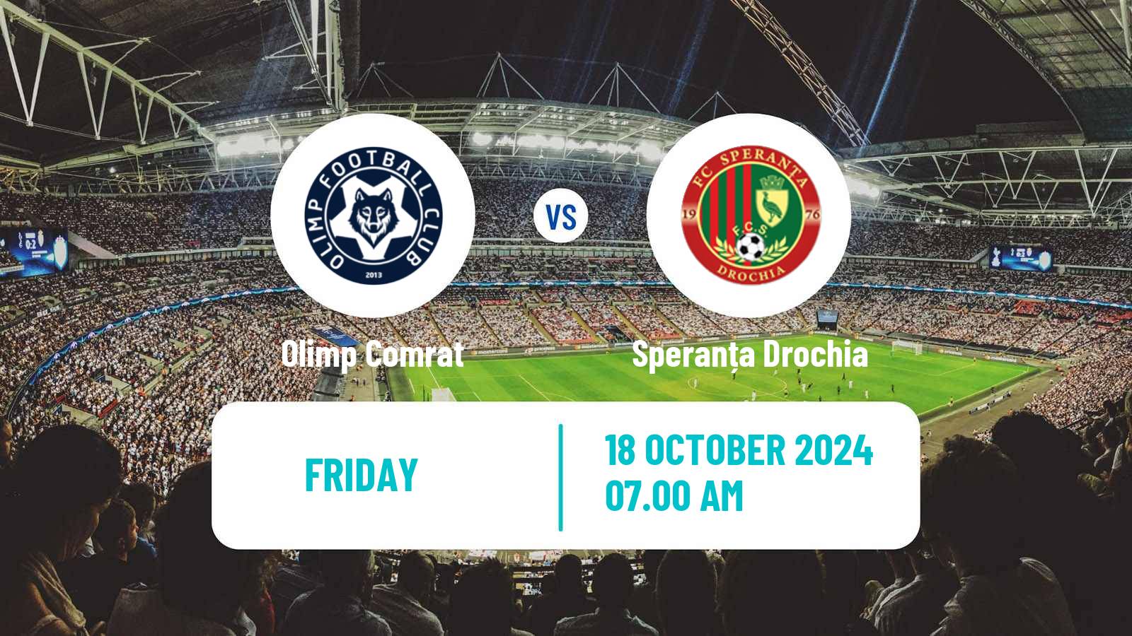 Soccer Moldovan Liga 1 Olimp Comrat - Speranța Drochia