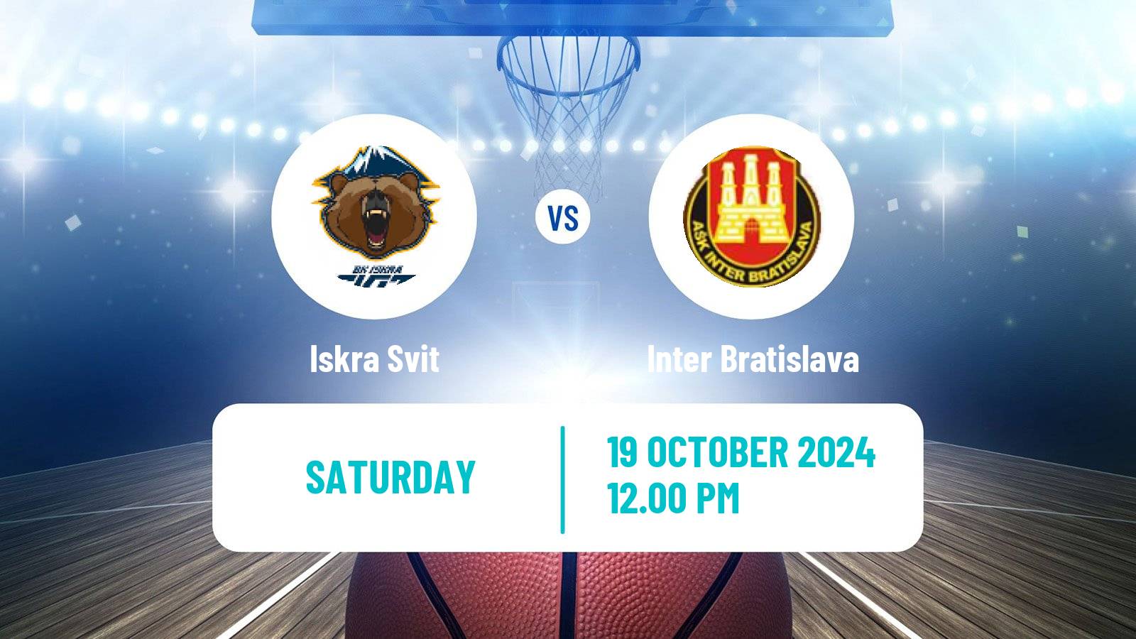 Basketball Slovak Extraliga Basketball Iskra Svit - Inter Bratislava