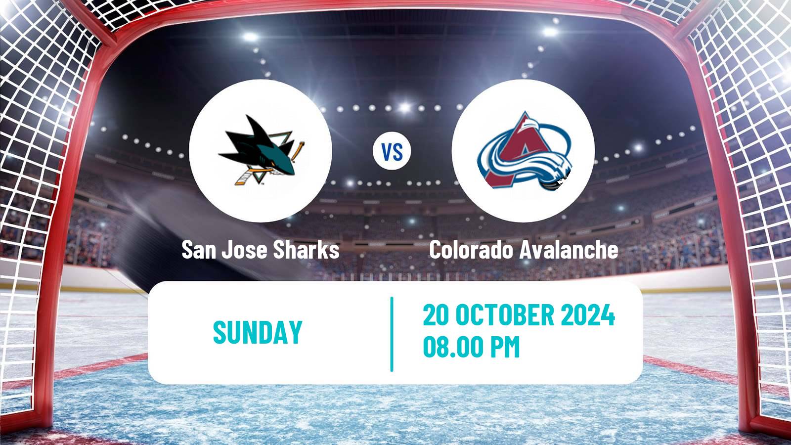 Hockey NHL San Jose Sharks - Colorado Avalanche