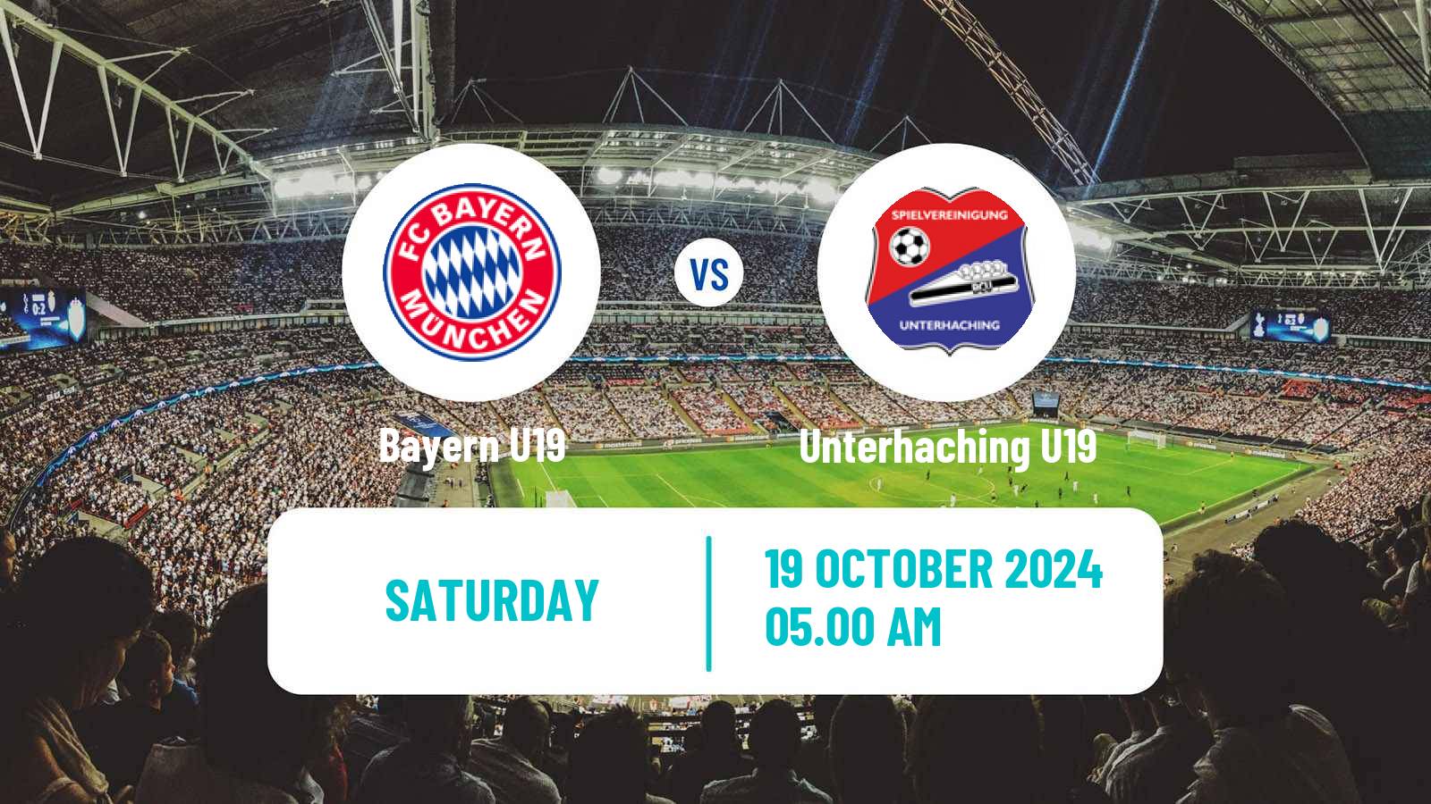 Soccer German DFB Youth League Bayern U19 - Unterhaching U19