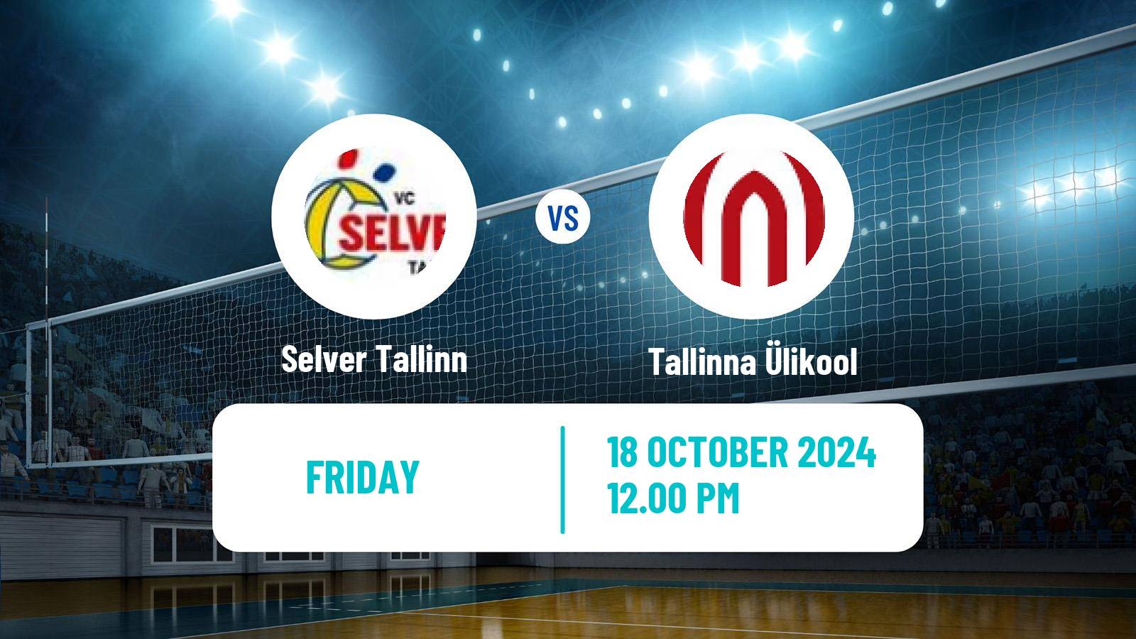 Volleyball Estonian Esiliiga Volleyball Selver Tallinn - Tallinna Ülikool