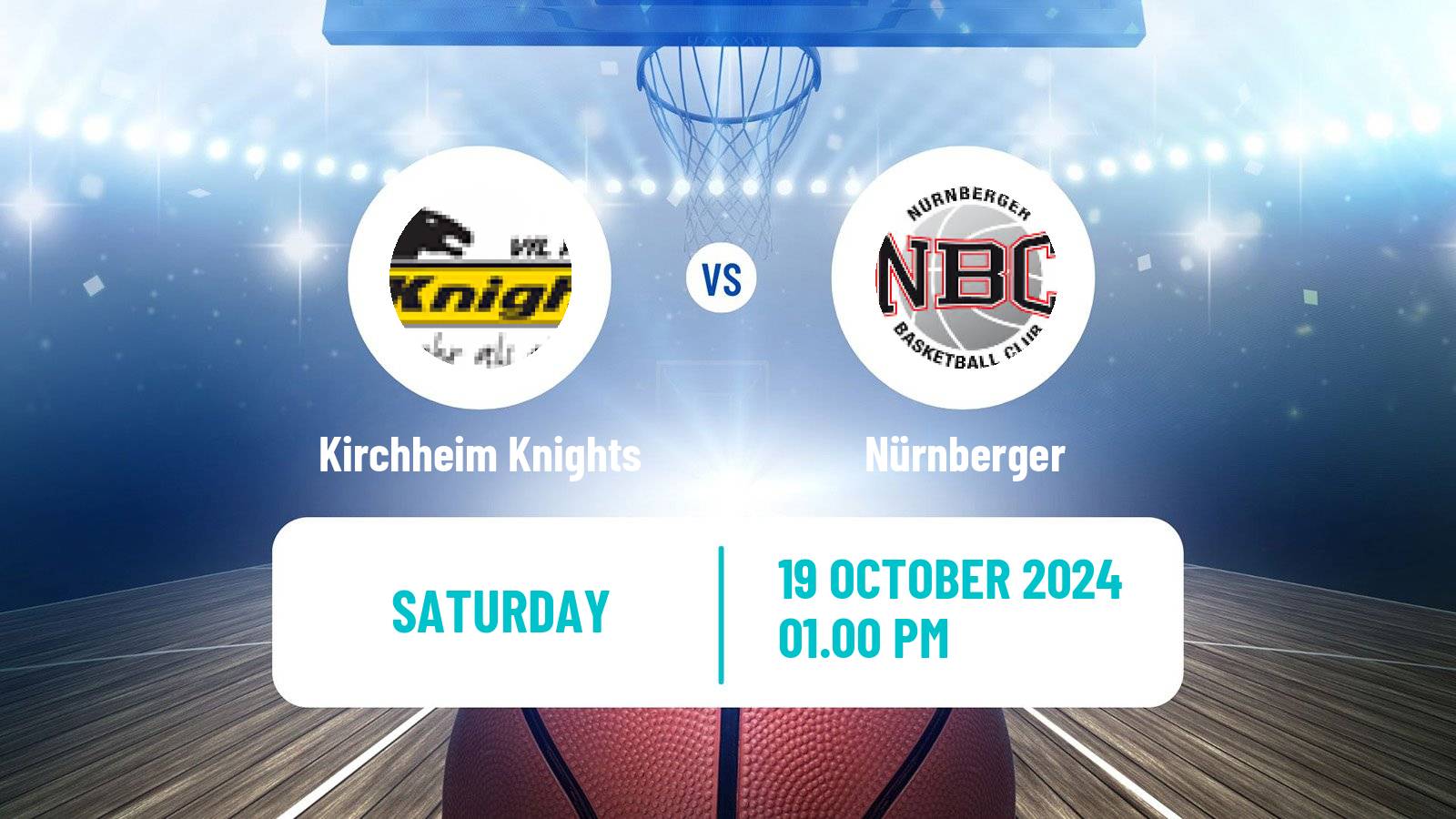 Basketball German Pro A Basketball Kirchheim Knights - Nürnberger