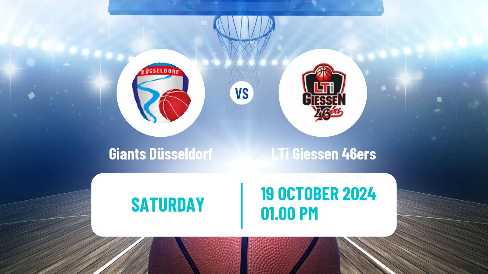 Basketball German Pro A Basketball Giants Düsseldorf - LTi Giessen 46ers