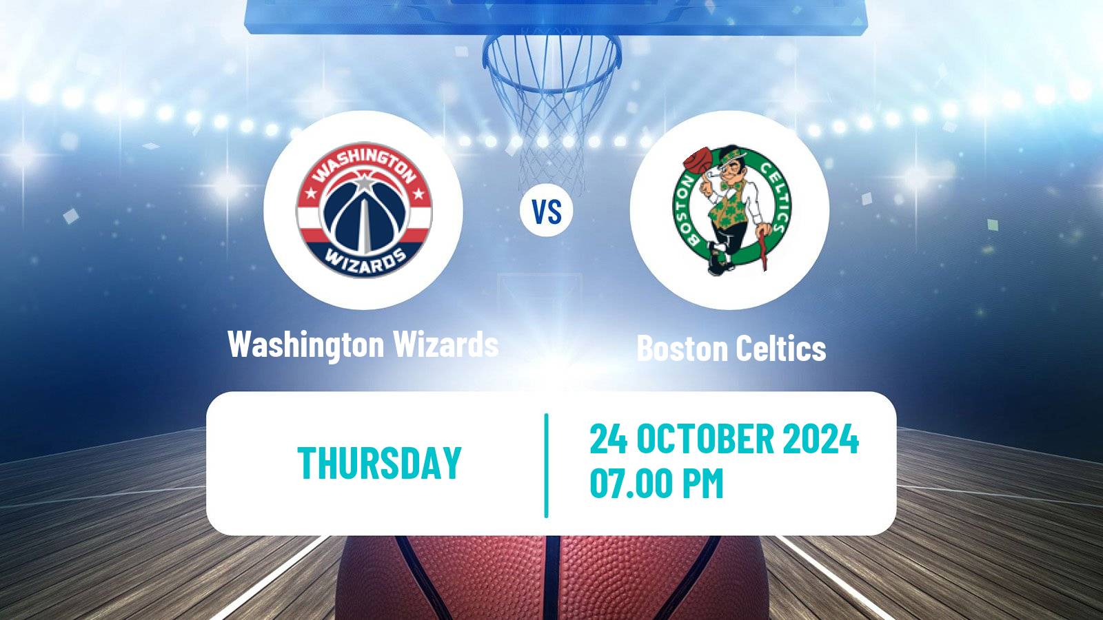 Basketball NBA Washington Wizards - Boston Celtics