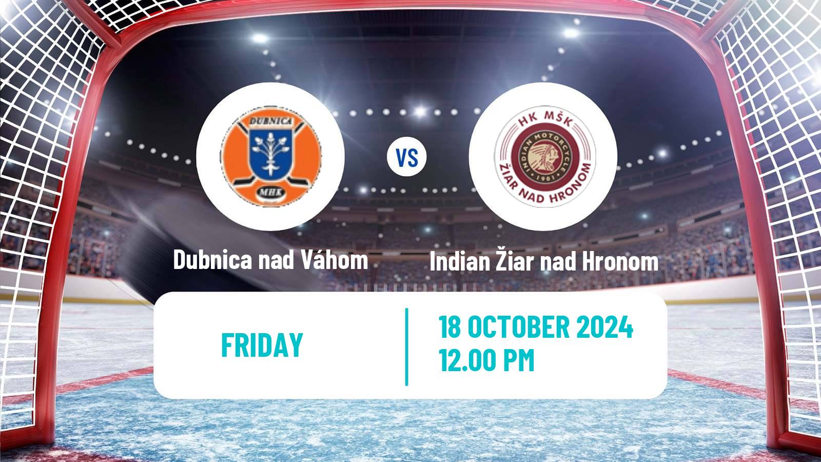 Hockey Slovak 1 Liga Hockey Dubnica nad Váhom - Indian Žiar nad Hronom