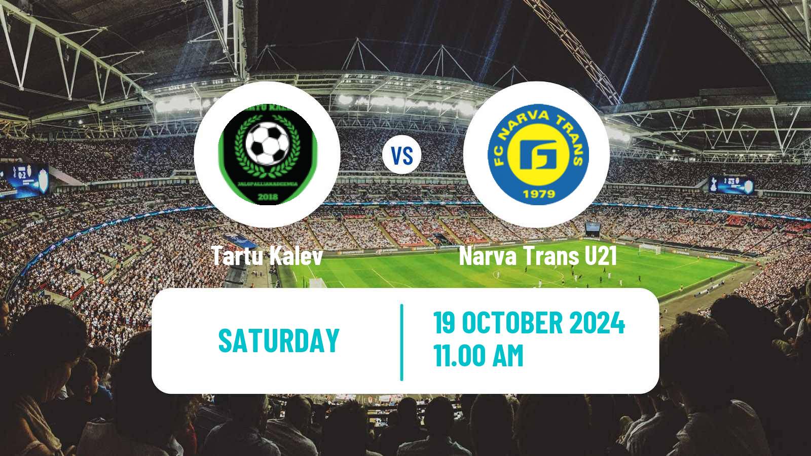 Soccer Estonian Esiliiga B Tartu Kalev - Narva Trans U21