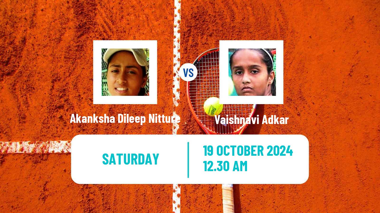 Tennis ITF W15 Bengaluru Women Akanksha Dileep Nitture - Vaishnavi Adkar