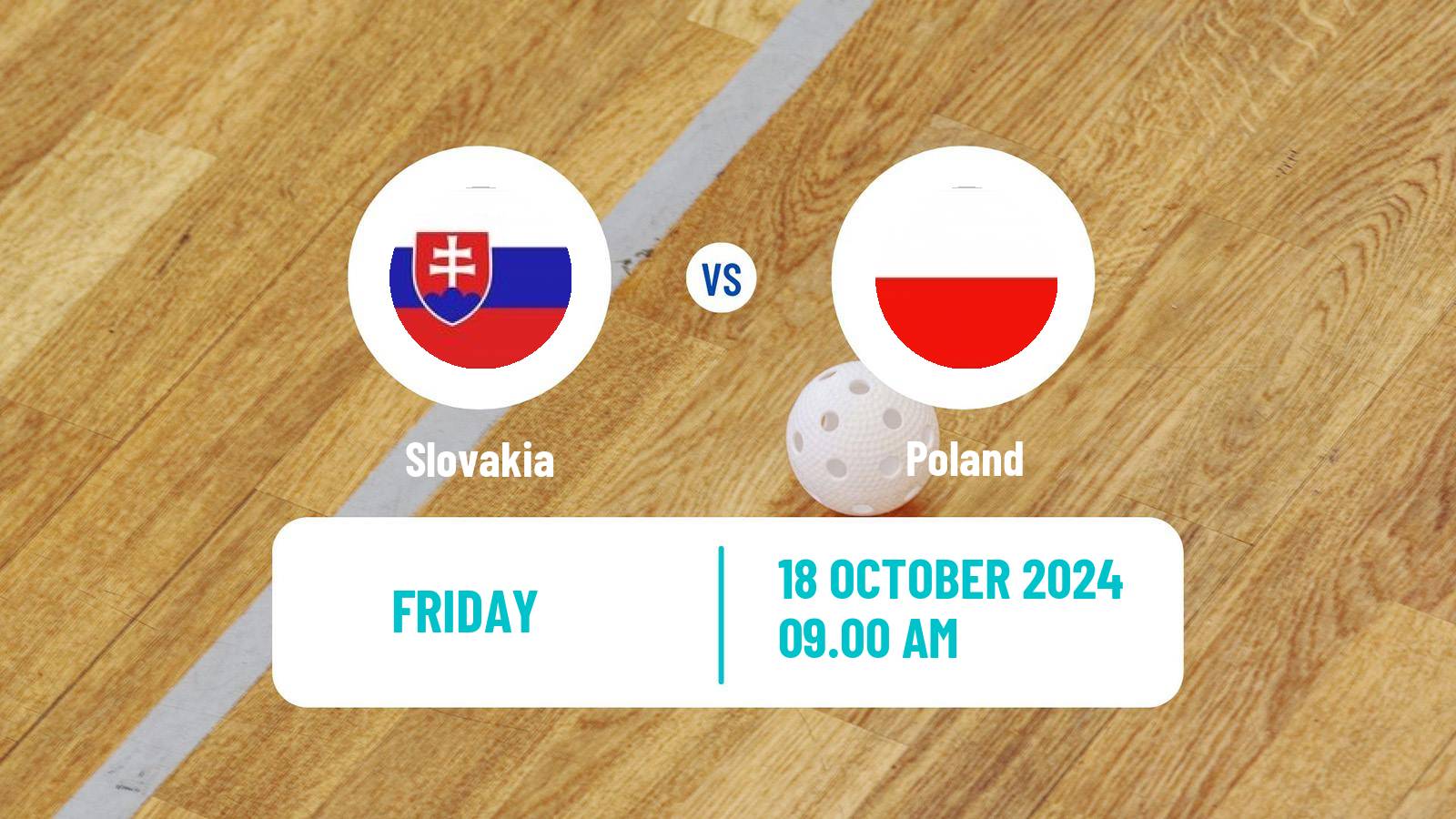 Floorball Friendly International Floorball Slovakia - Poland