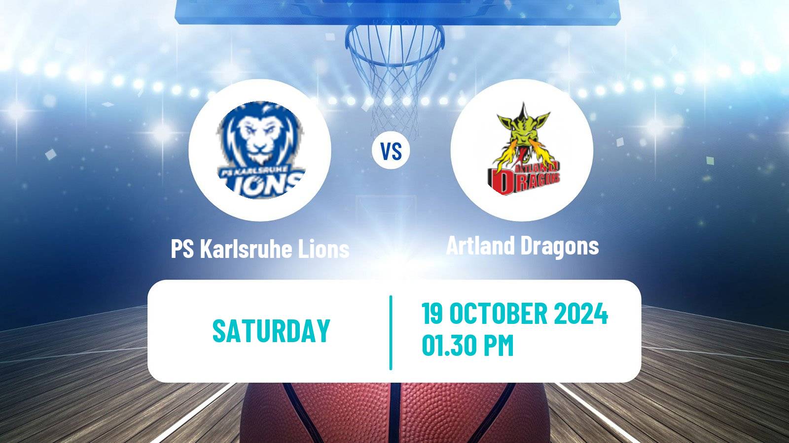 Basketball German Pro A Basketball PS Karlsruhe Lions - Artland Dragons