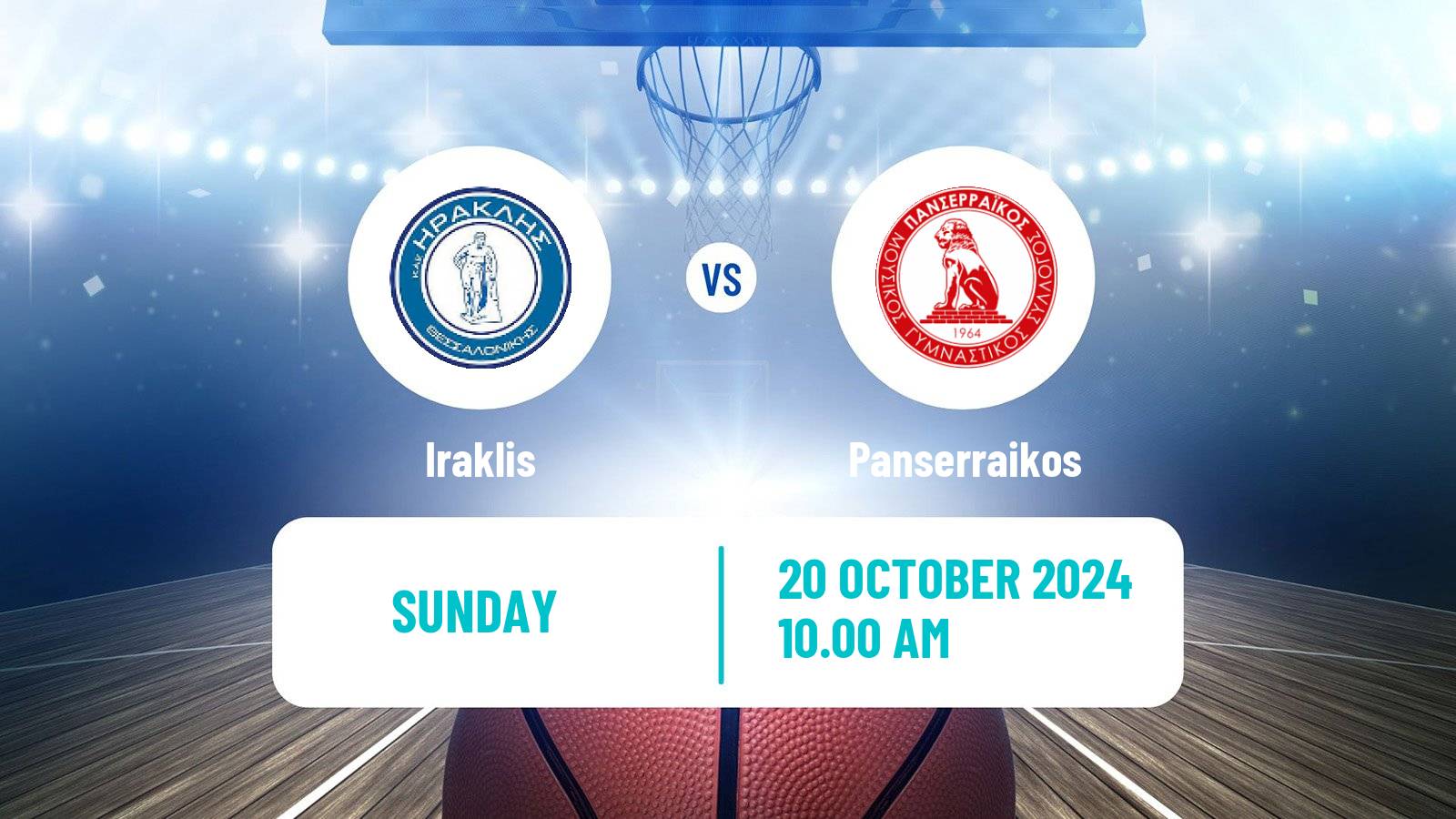 Basketball Greek Basket League A1 Women Iraklis - Panserraikos