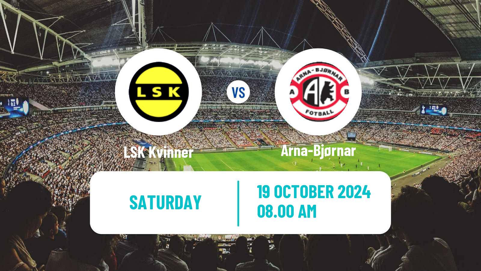 Soccer Norwegian Toppserien Women LSK Kvinner - Arna-Bjørnar