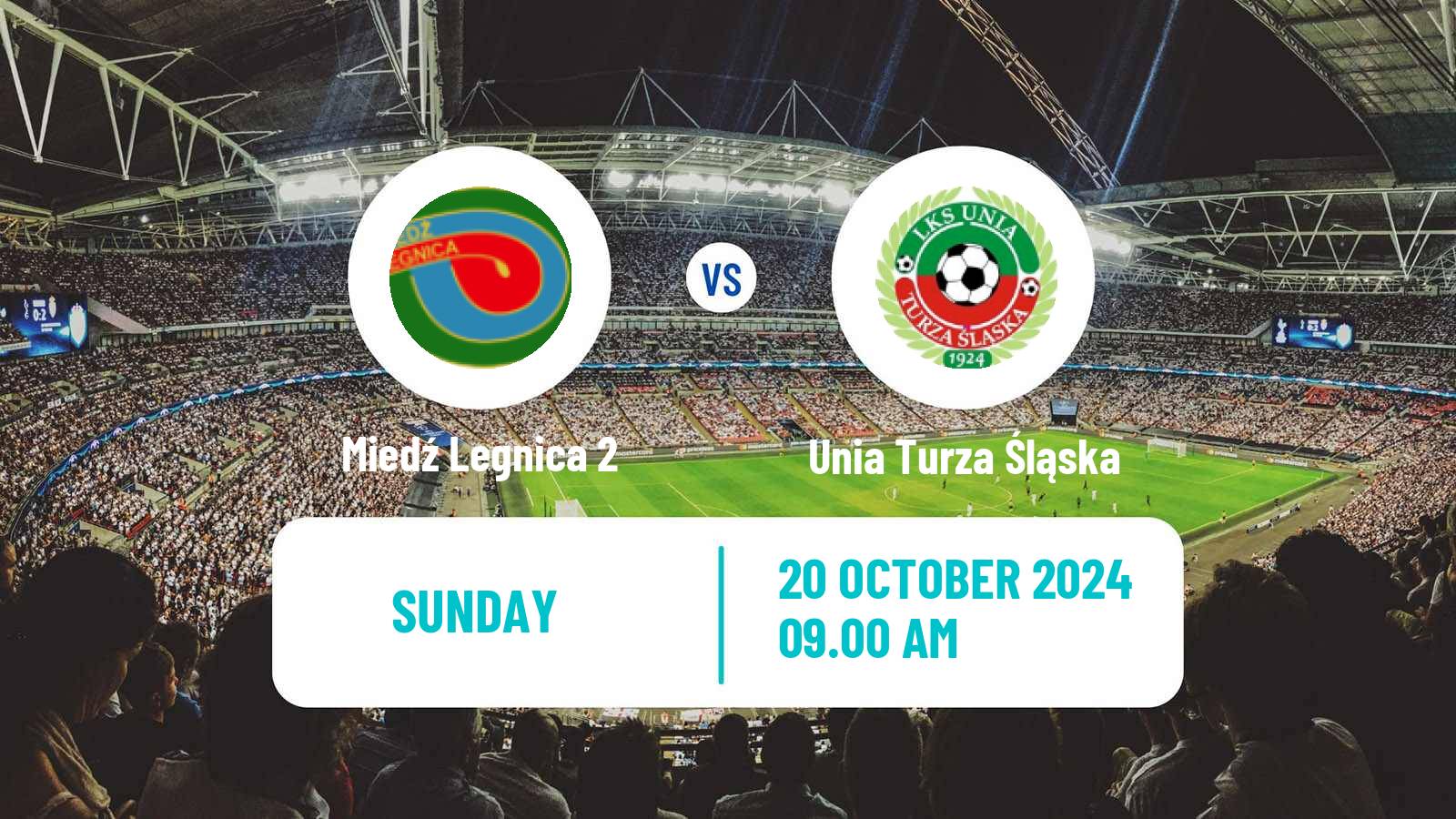 Soccer Polish Division 3 - Group III Miedź Legnica 2 - Unia Turza Śląska