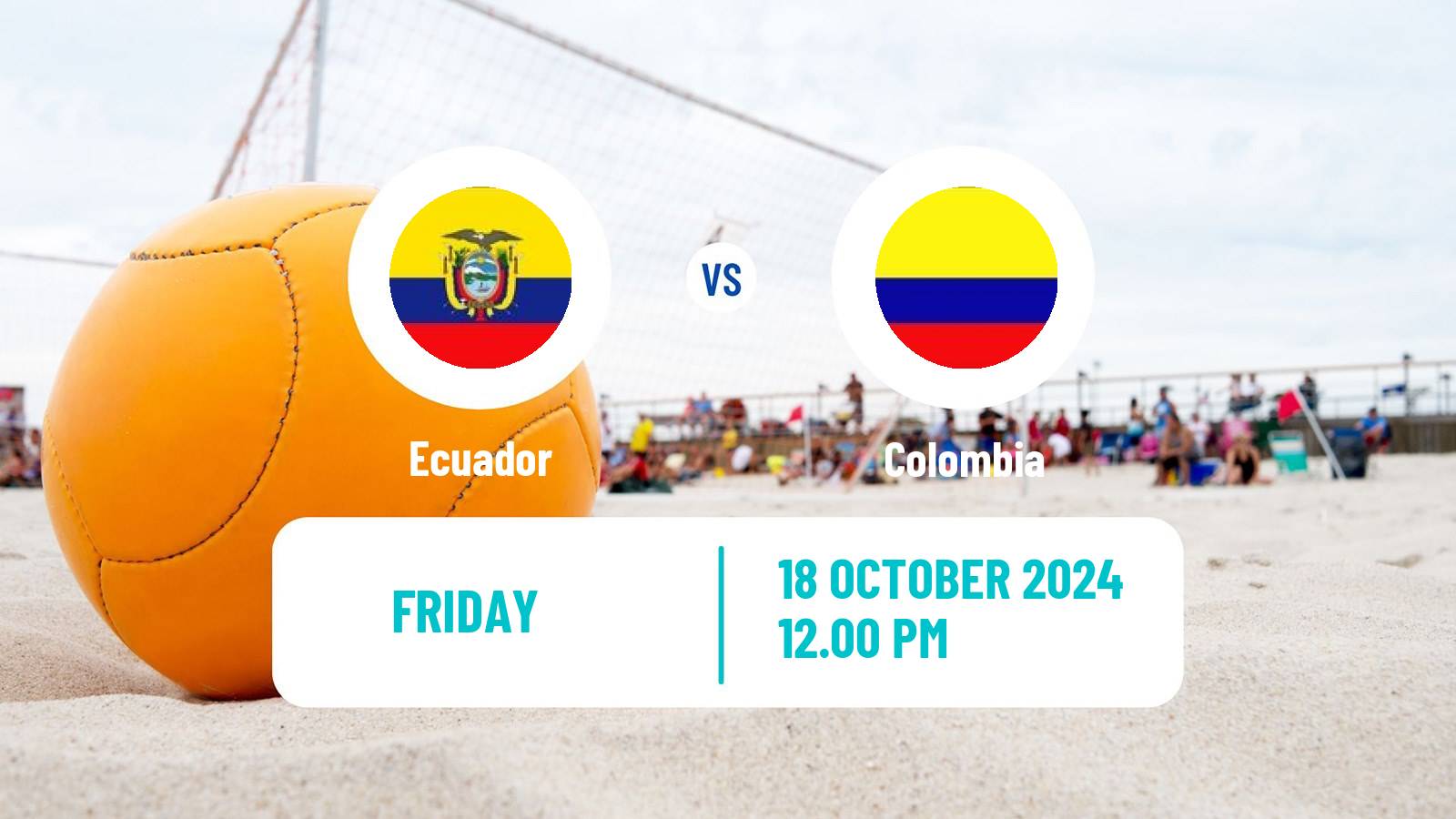 Beach soccer Liga Sudamericana Ecuador - Colombia