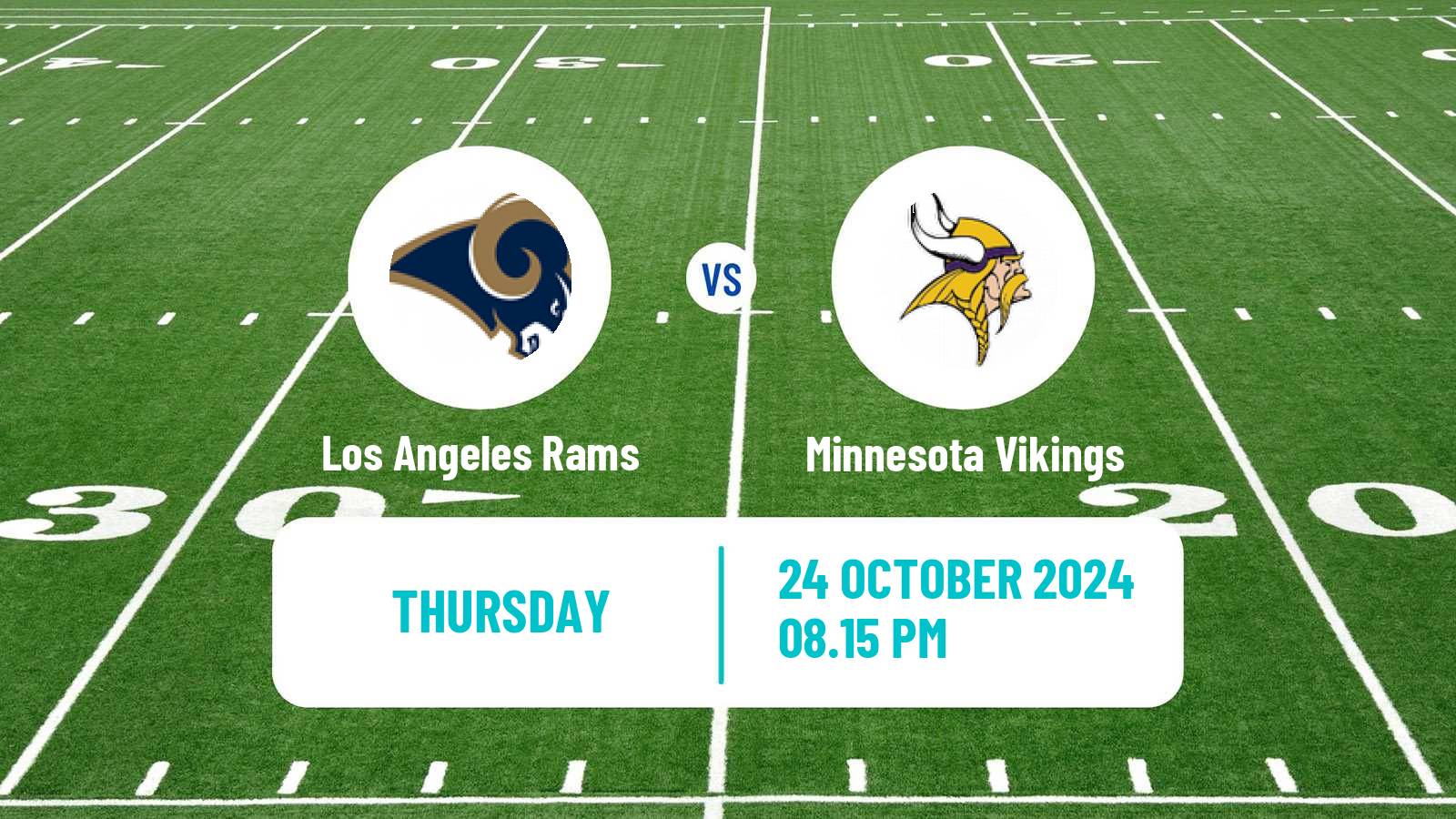 American football NFL Los Angeles Rams - Minnesota Vikings