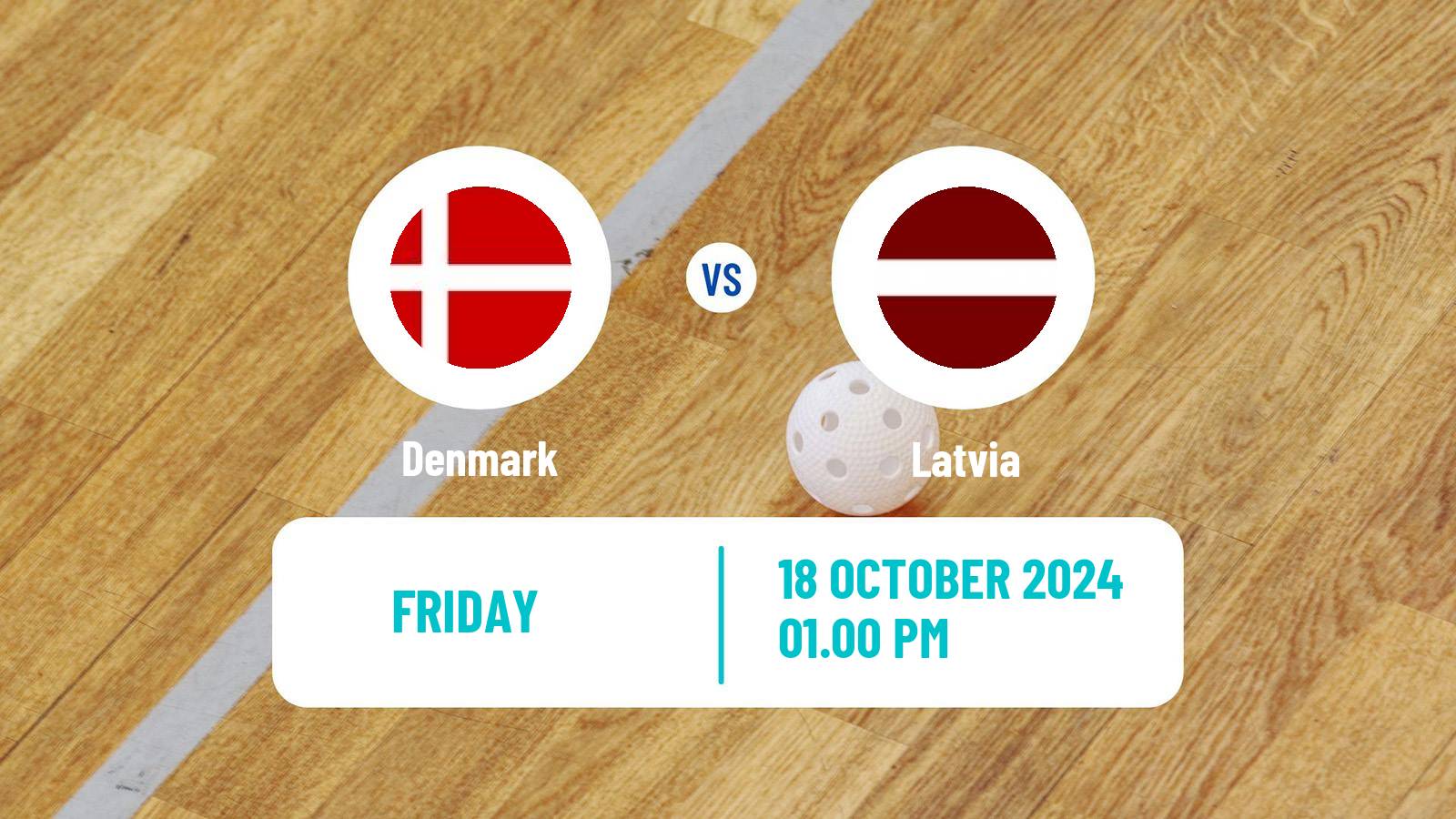 Floorball Friendly International Floorball Denmark - Latvia