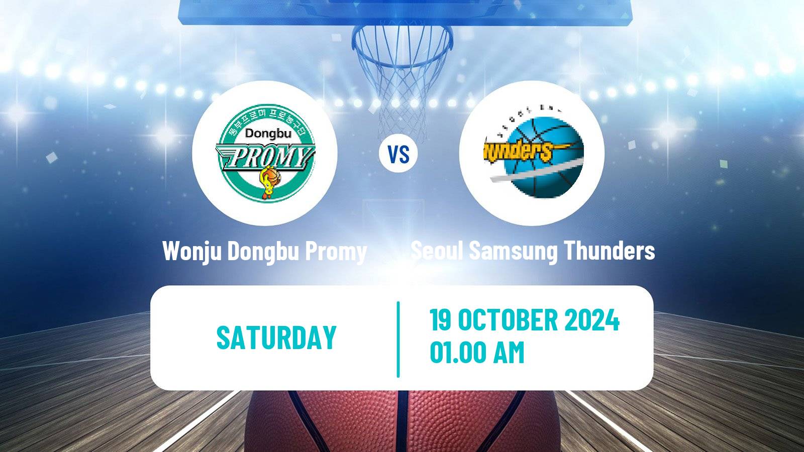 Basketball KBL Wonju Dongbu Promy - Seoul Samsung Thunders