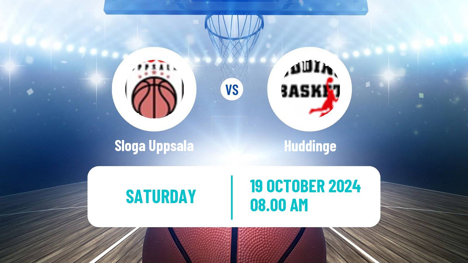 Basketball Swedish Superettan Basketball Sloga Uppsala - Huddinge