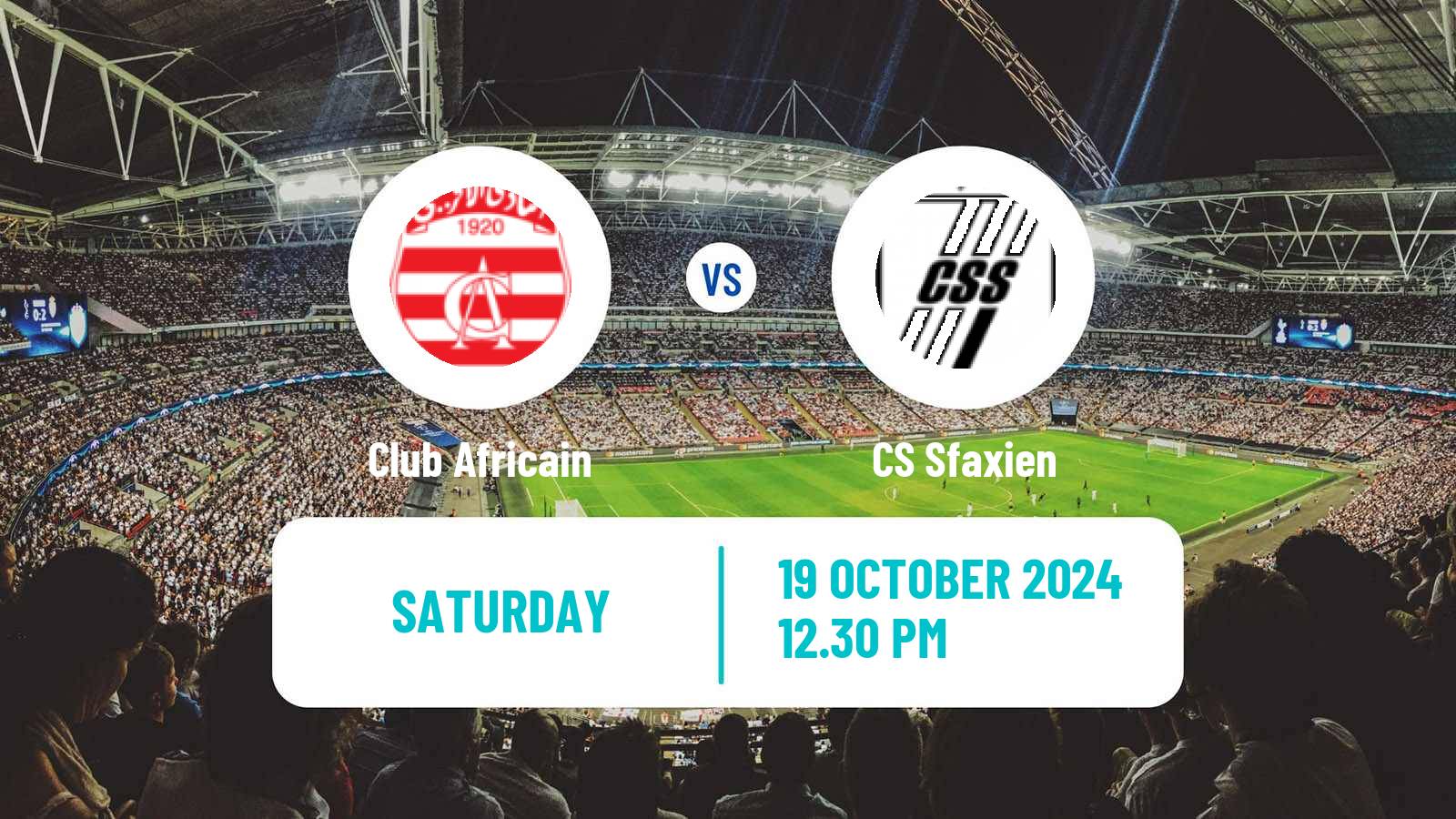 Soccer Tunisian Ligue Professionnelle 1 Club Africain - Sfaxien