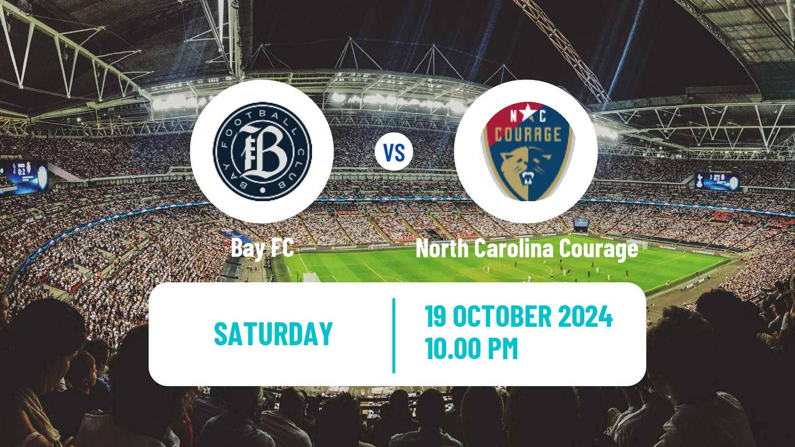 Soccer NWSL Bay FC - North Carolina Courage