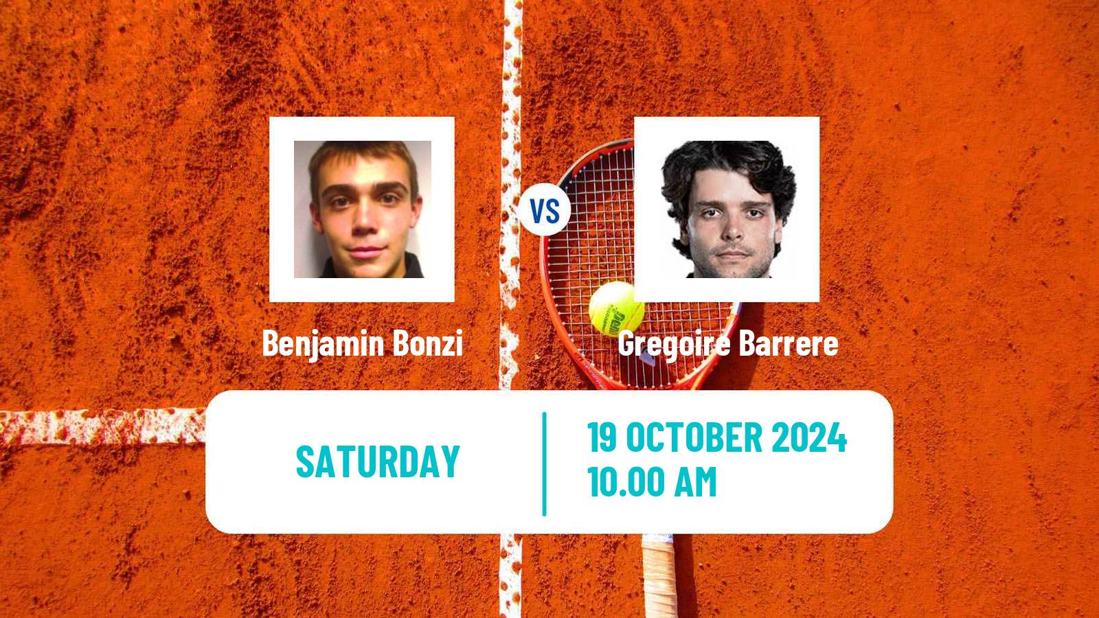 Tennis Saint Brieuc Challenger Men Benjamin Bonzi - Gregoire Barrere