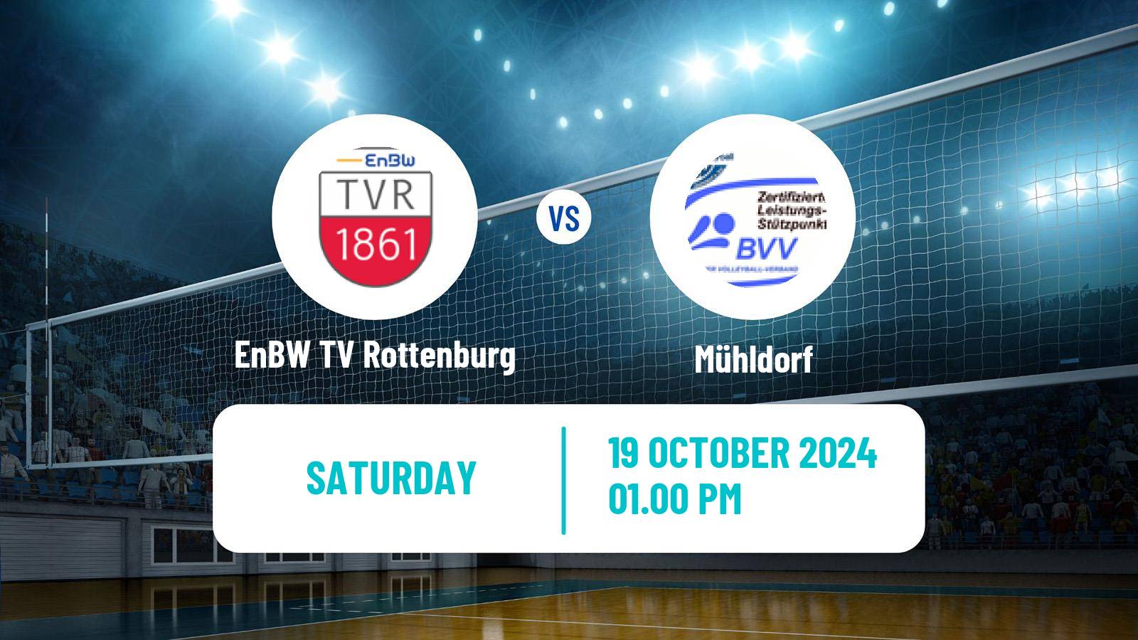 Volleyball German 2 Bundesliga South Volleyball EnBW TV Rottenburg - Mühldorf