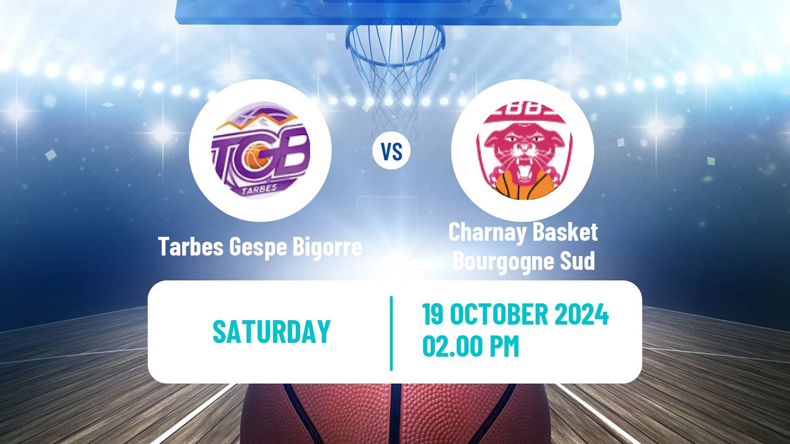 Basketball French LFB Tarbes Gespe Bigorre - Charnay Basket Bourgogne Sud