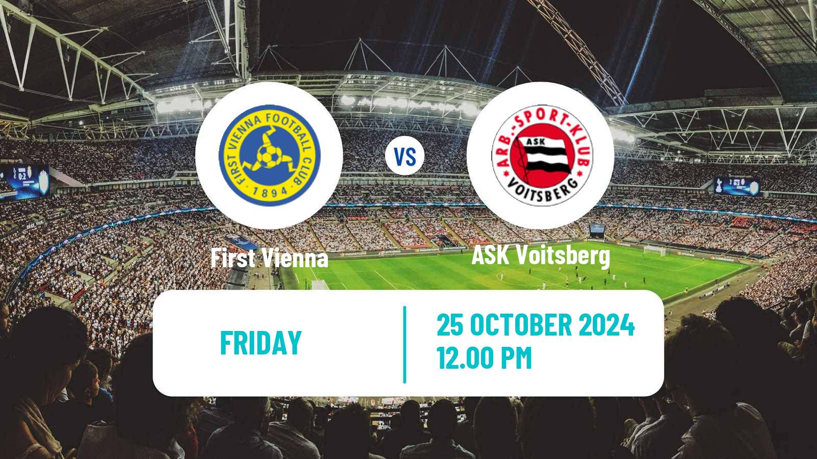 Soccer Austrian 2 Liga First Vienna - ASK Voitsberg