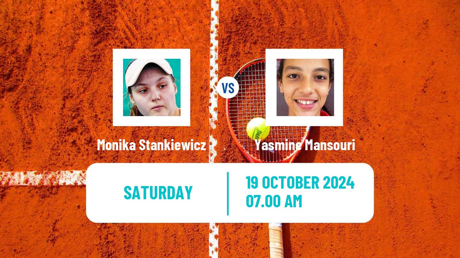 Tennis ITF W35 Faro Women Monika Stankiewicz - Yasmine Mansouri