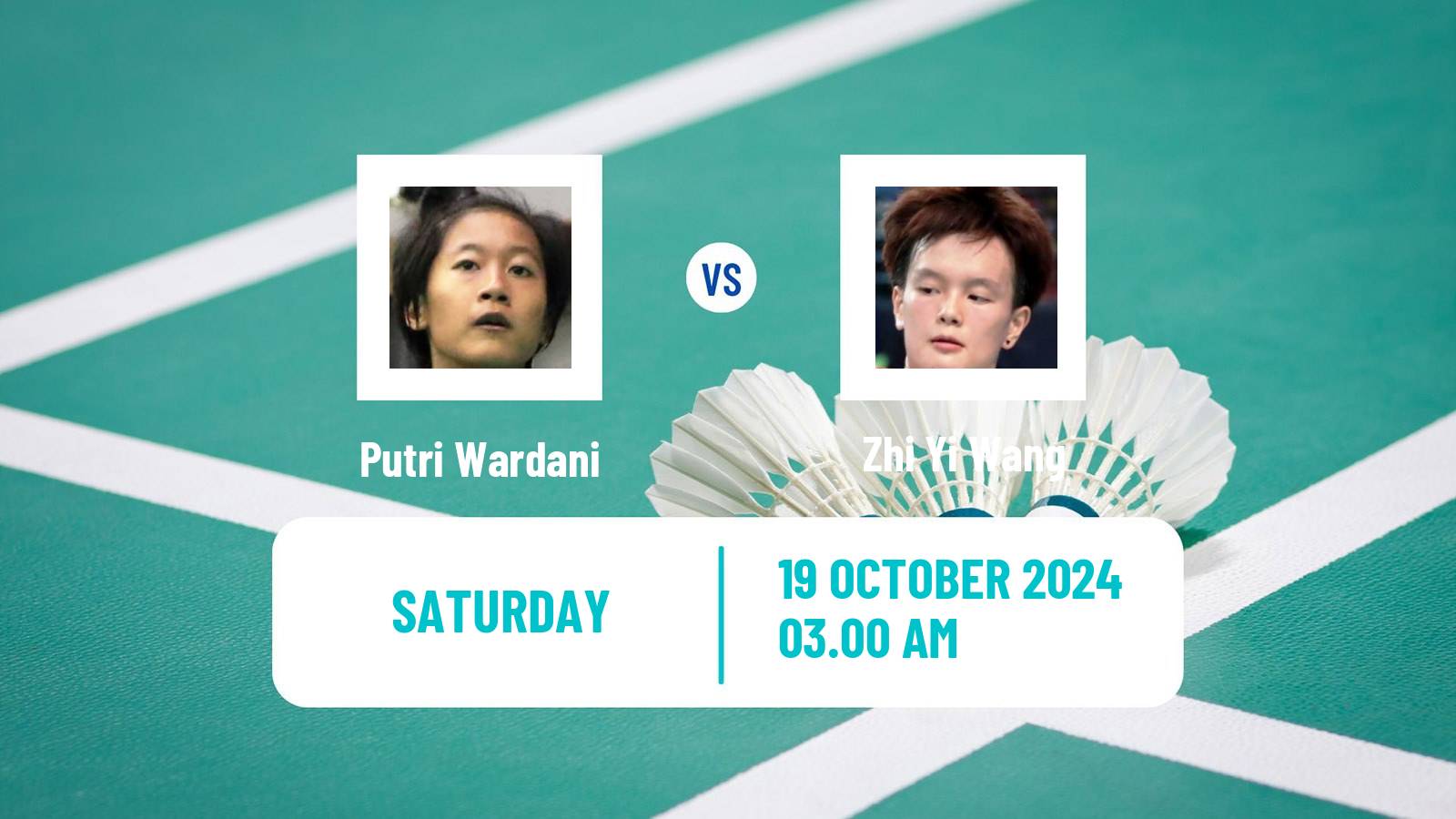 Badminton BWF World Tour Denmark Open Women Putri Wardani - Zhi Yi Wang