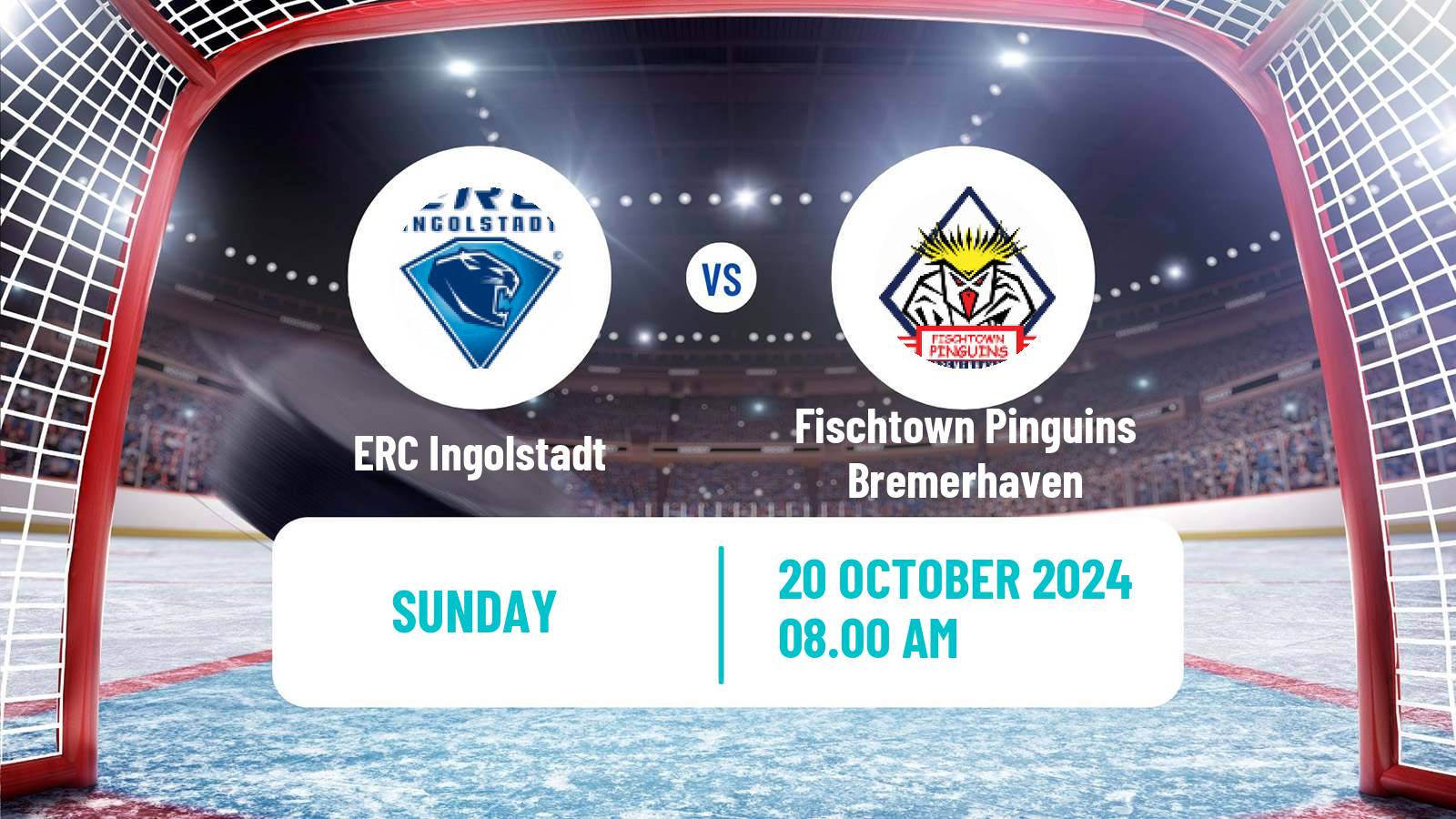 Hockey German Ice Hockey League ERC Ingolstadt - Fischtown Pinguins Bremerhaven