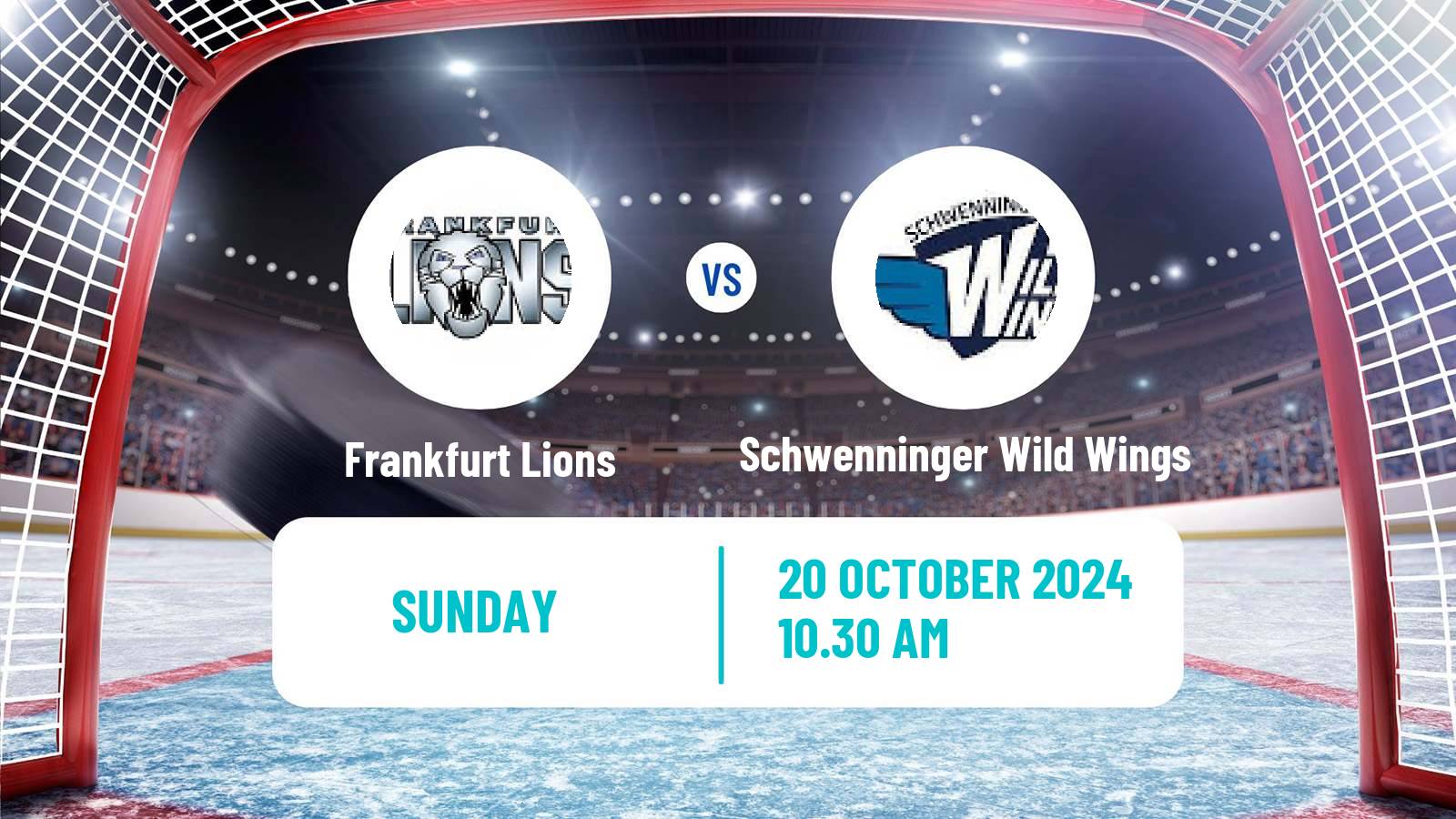 Hockey German Ice Hockey League Frankfurt Lions - Schwenninger Wild Wings