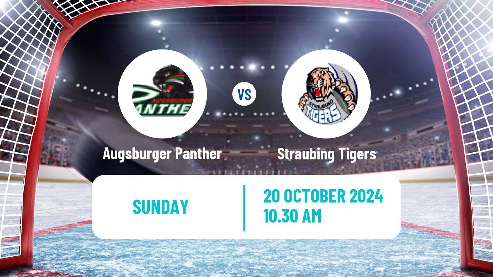 Hockey German Ice Hockey League Augsburger Panther - Straubing Tigers