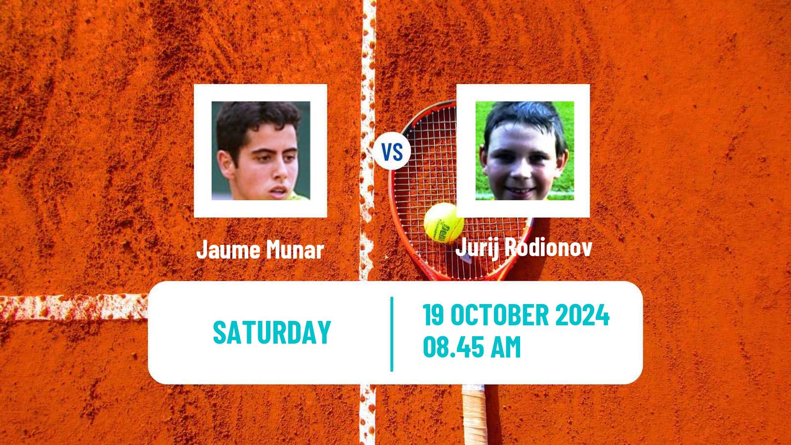 Tennis ATP Vienna Jaume Munar - Jurij Rodionov