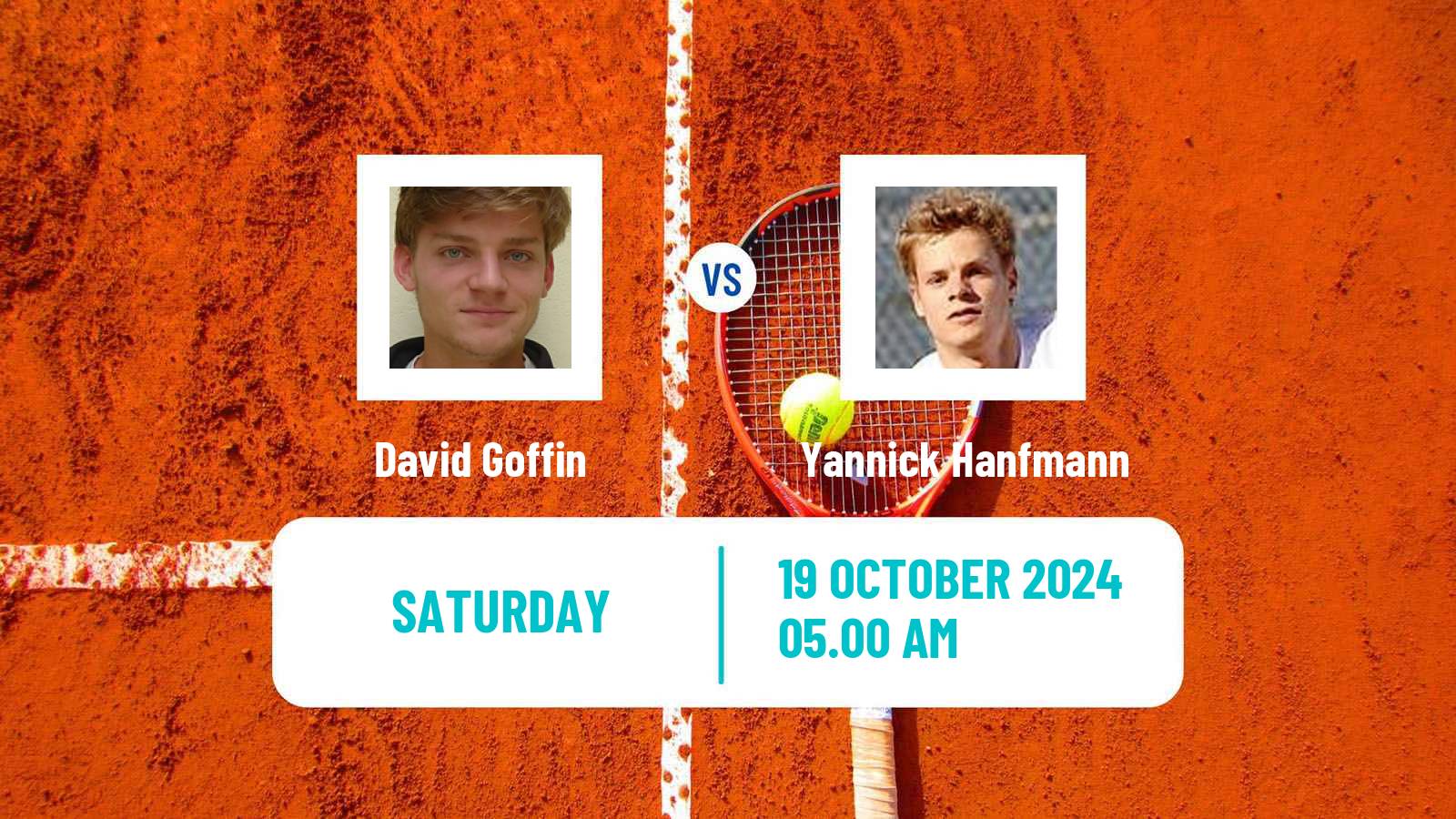 Tennis ATP Basel David Goffin - Yannick Hanfmann