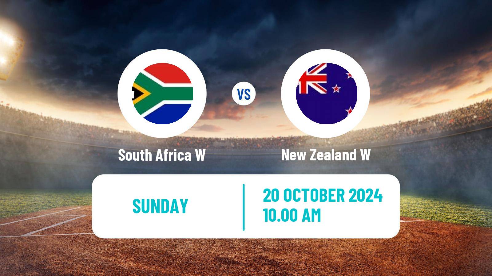 Cricket ICC World Twenty20 Women New Zealand W - South Africa W