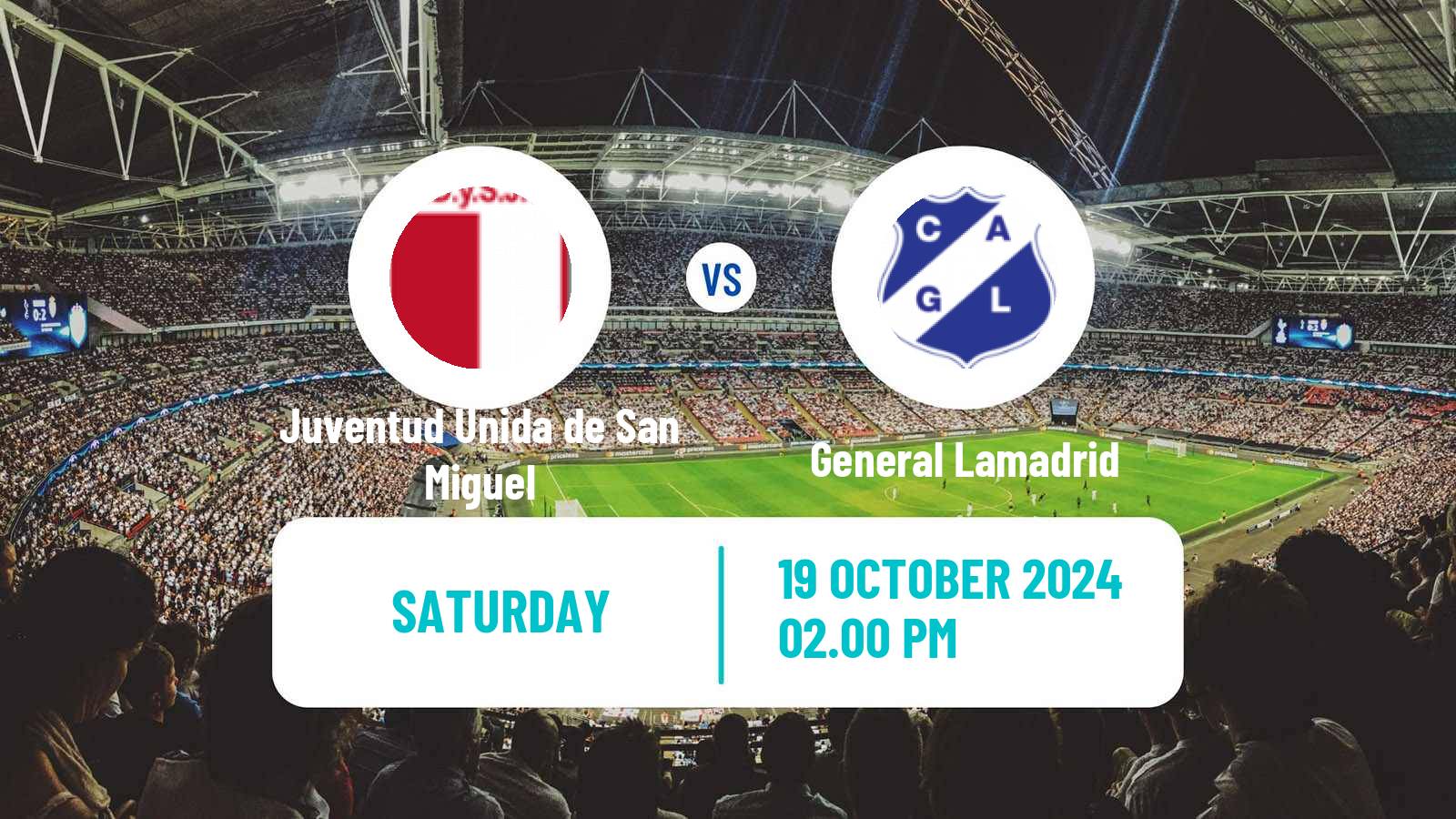 Soccer Argentinian Primera C Juventud Unida de San Miguel - General Lamadrid