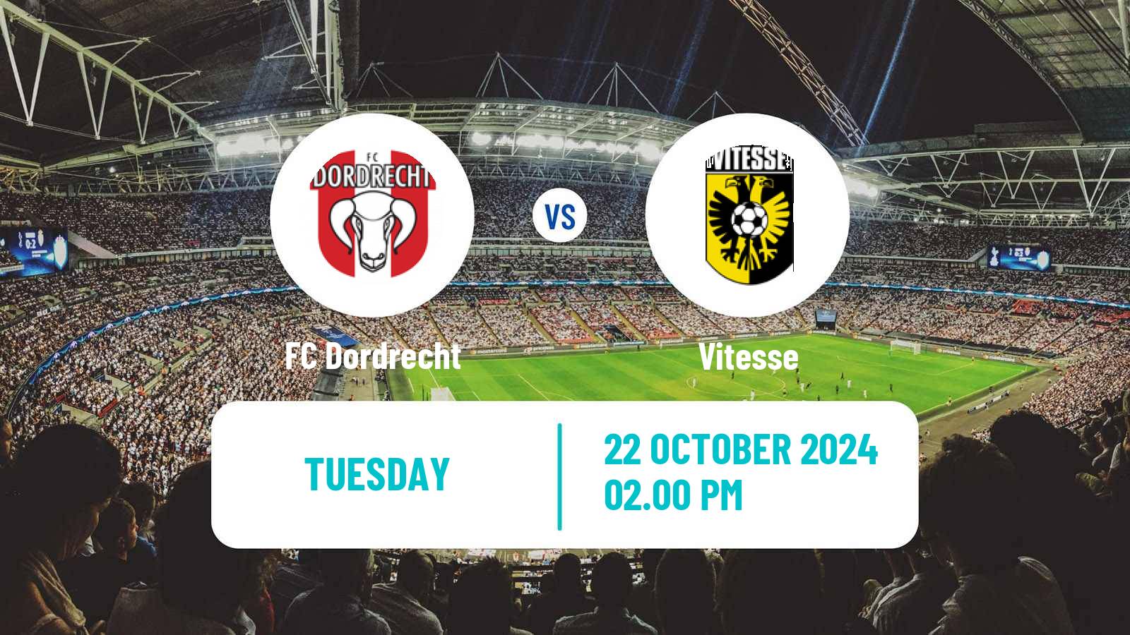 Soccer Dutch Eerste Divisie Dordrecht - Vitesse