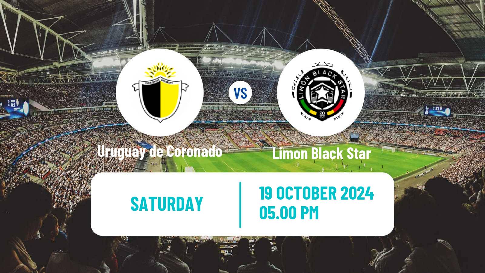 Soccer Costa Rican Liga de Ascenso Uruguay de Coronado - Limon Black Star