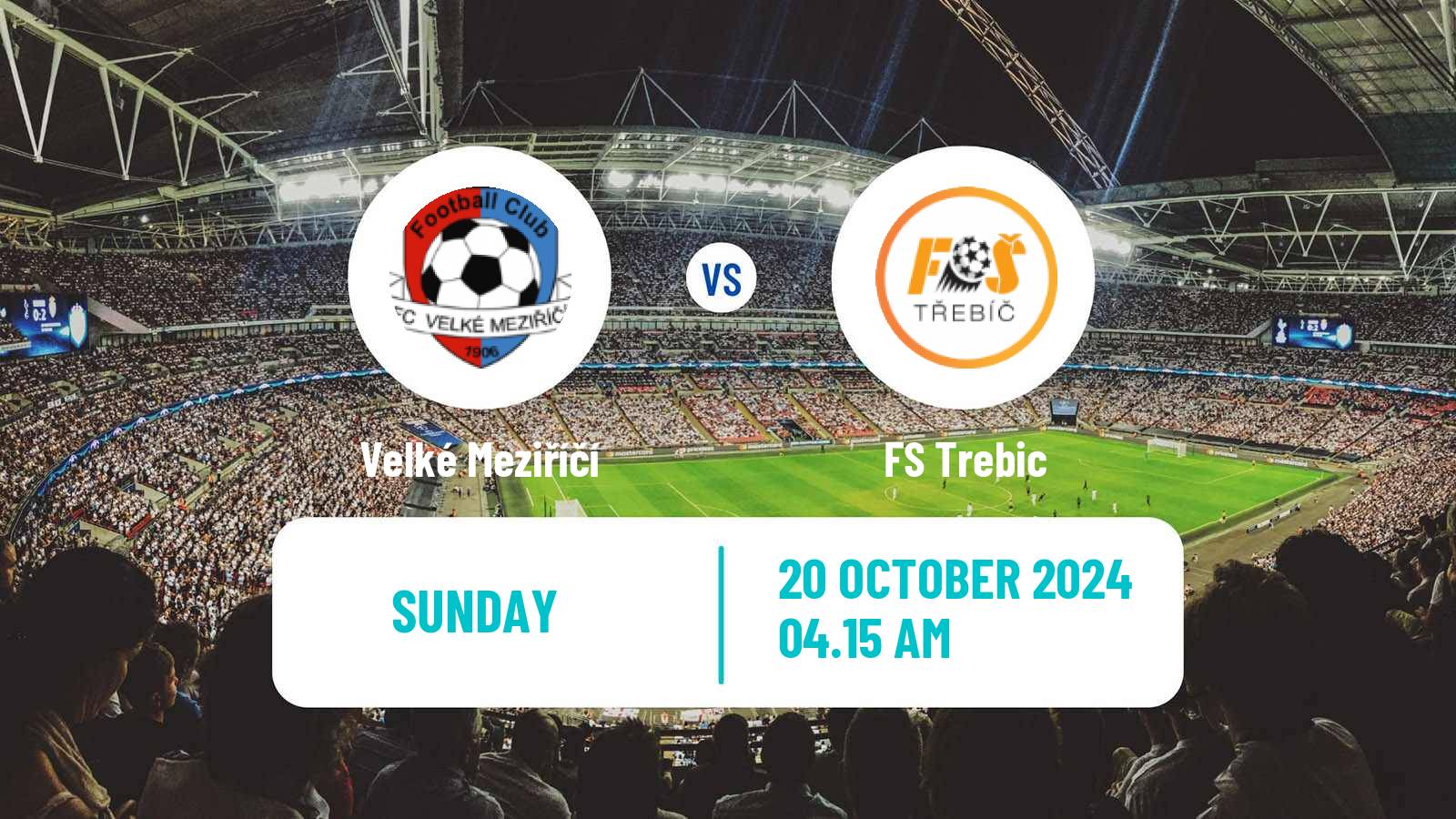 Soccer Czech Division D Velké Meziříčí - FS Trebic