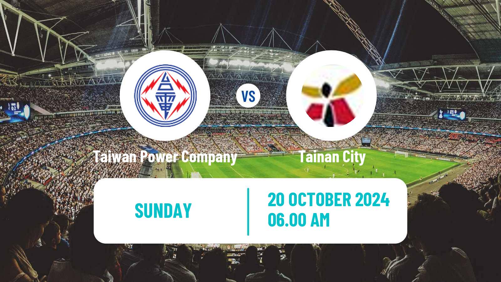 Soccer Taiwan Premier League Taiwan Power Company - Tainan City