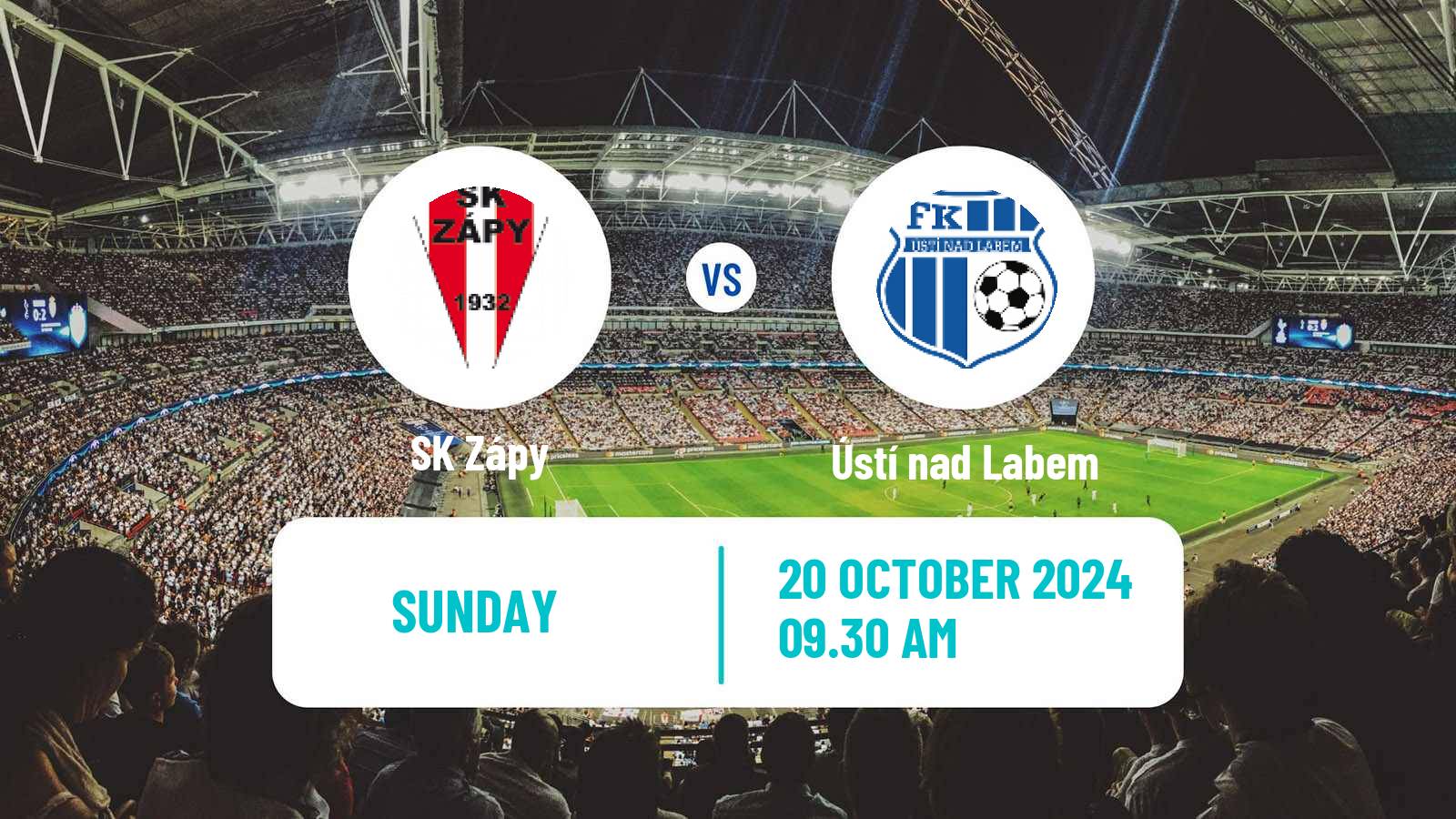 Soccer Czech CFL Group B Zápy - Ústí nad Labem