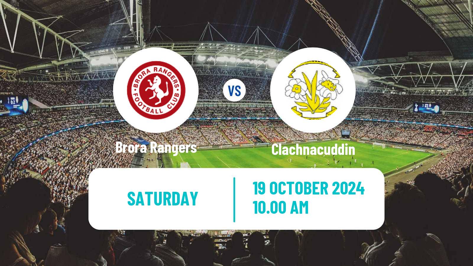 Soccer Scottish Highland League Brora Rangers - Clachnacuddin