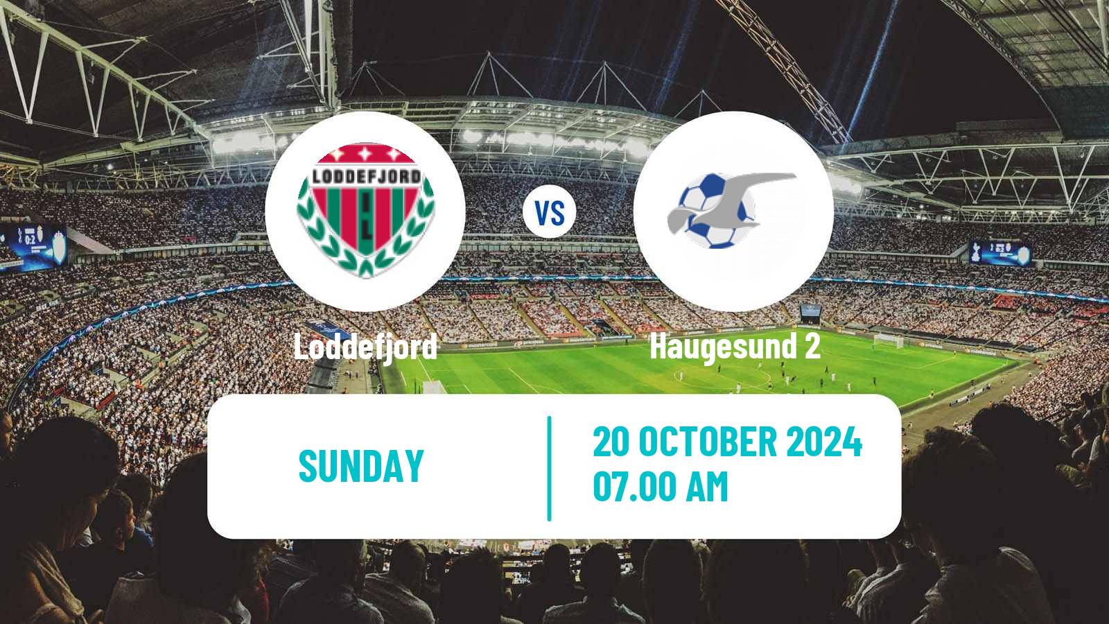 Soccer Norwegian Division 3 - Group 1 Loddefjord - Haugesund 2