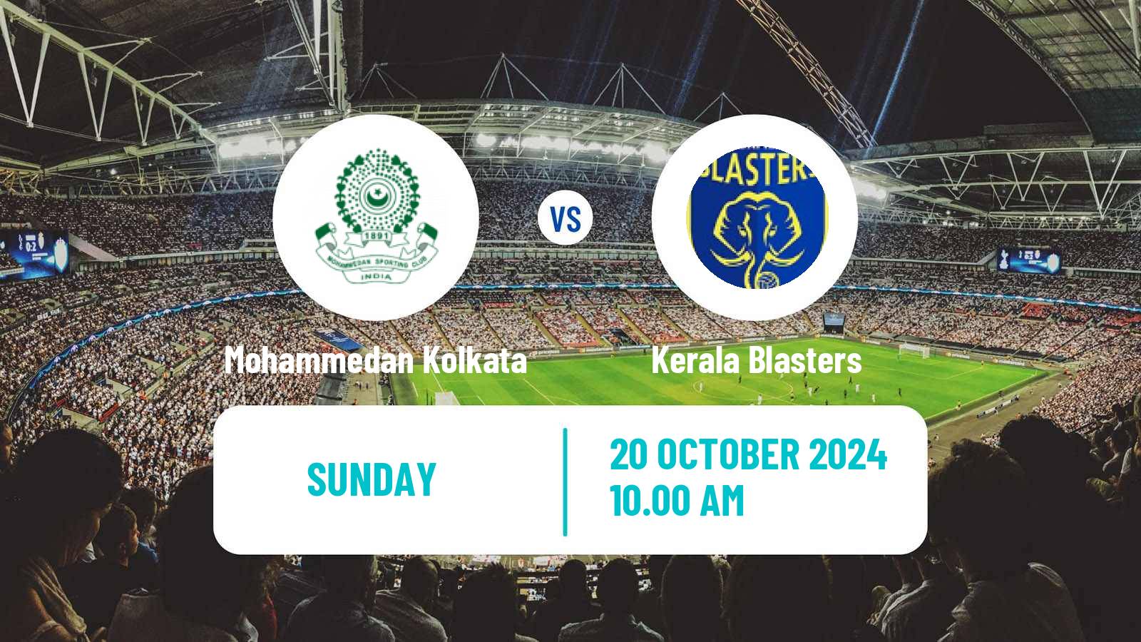 Soccer Indian ISL Mohammedan Kolkata - Kerala Blasters