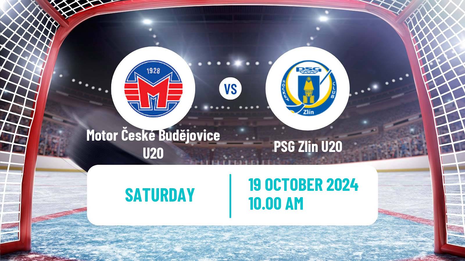 Hockey Czech ELJ Motor České Budějovice U20 - Zlin U20