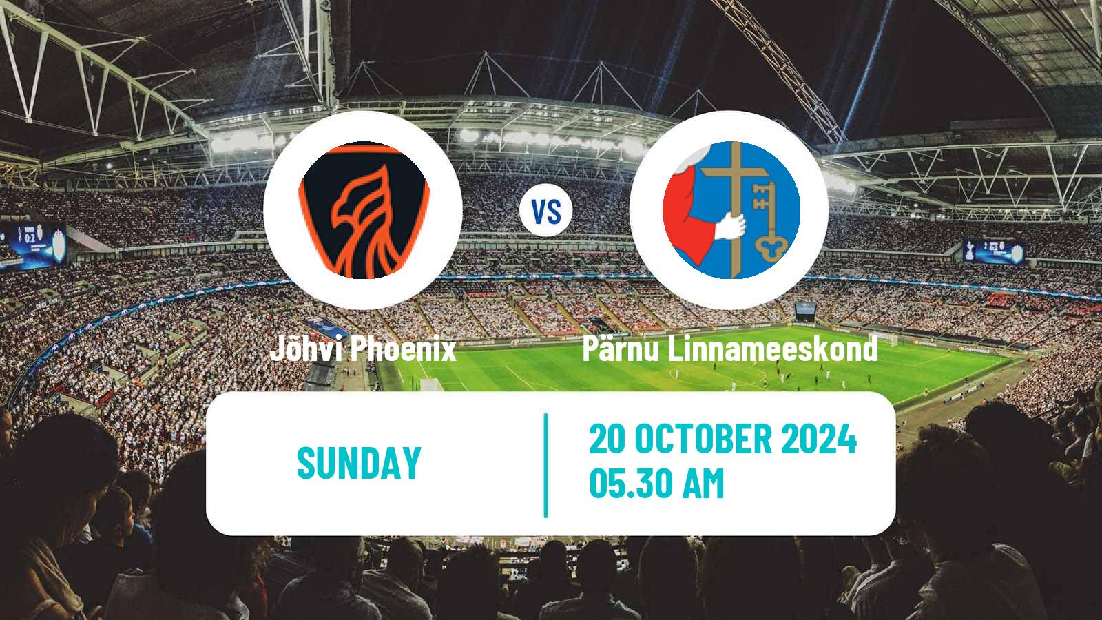 Soccer Estonian Esiliiga B Jõhvi Phoenix - Pärnu Linnameeskond