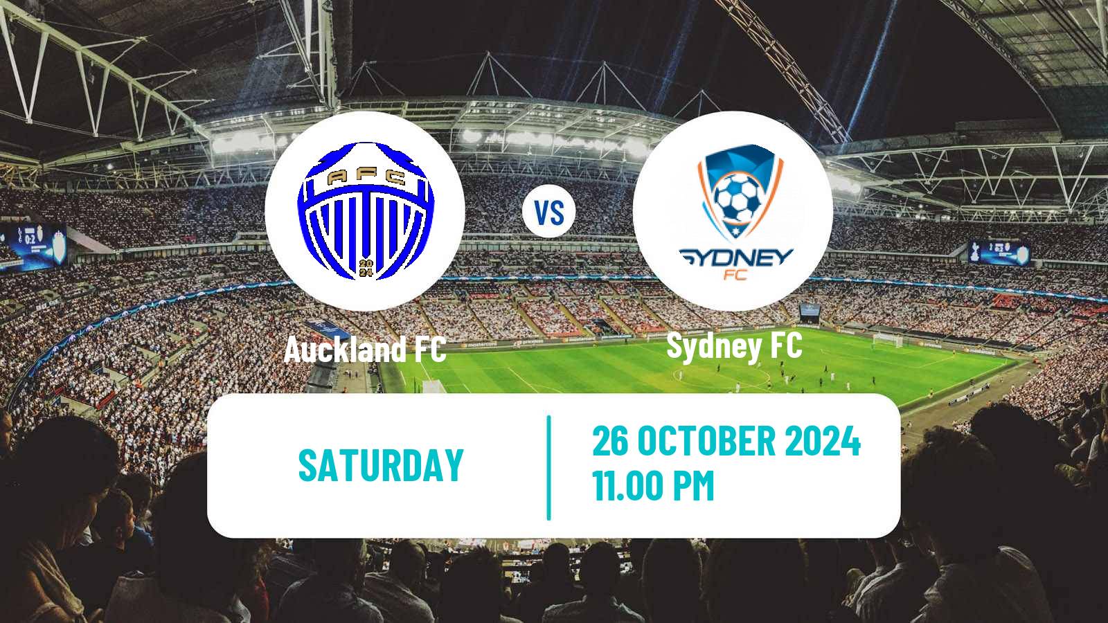 Soccer Australian A-League Auckland FC - Sydney