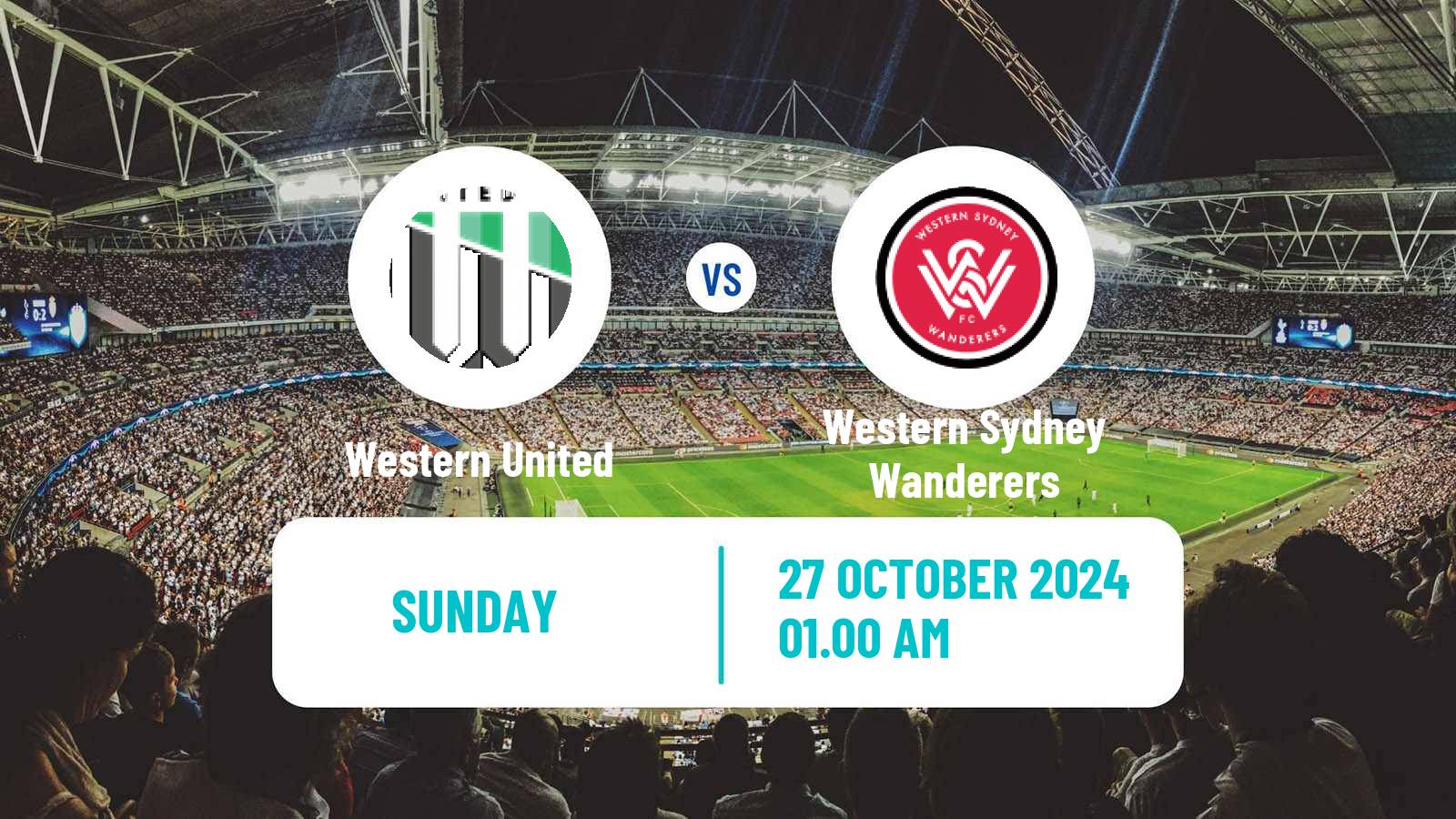 Soccer Australian A-League Western United - Western Sydney Wanderers